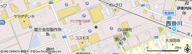 メガネスーパー掛川アピタ前店周辺の地図