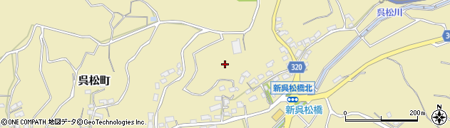 静岡県浜松市中央区呉松町周辺の地図