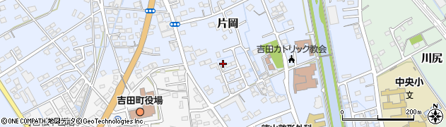 静岡県吉田町（榛原郡）片岡周辺の地図