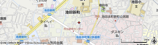 大阪府寝屋川市池田新町周辺の地図