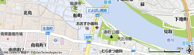 愛知県豊橋市船町71周辺の地図