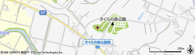 草谷天神社周辺の地図