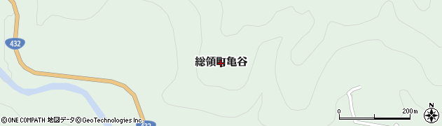 広島県庄原市総領町亀谷周辺の地図