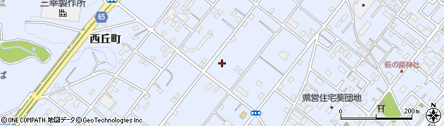 静岡県浜松市中央区西丘町周辺の地図