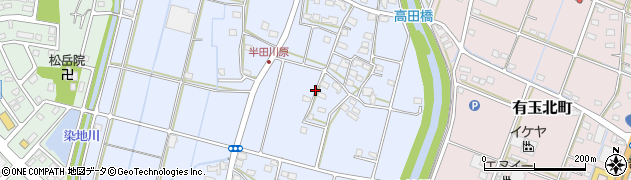 静岡県浜松市中央区半田町周辺の地図
