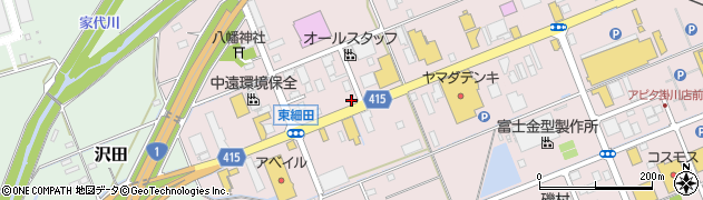 スターバックスコーヒー掛川細田店周辺の地図