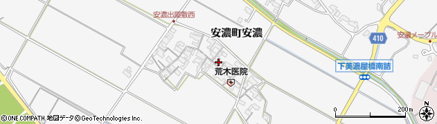 三重県津市安濃町安濃周辺の地図