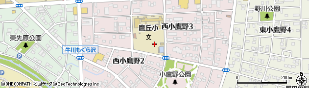 愛知県豊橋市西小鷹野周辺の地図