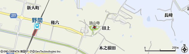 愛知県知多郡美浜町野間田上50周辺の地図