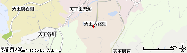 京都府京田辺市天王大路畑周辺の地図