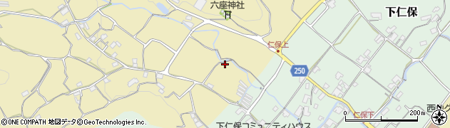 岡山県赤磐市上仁保68周辺の地図