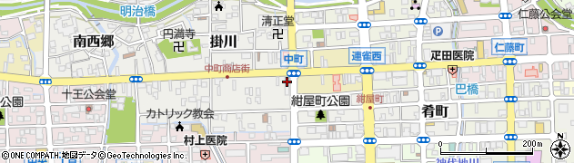 甲州屋仏具店周辺の地図