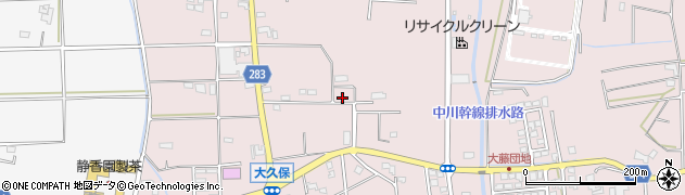 静岡県磐田市大久保624周辺の地図