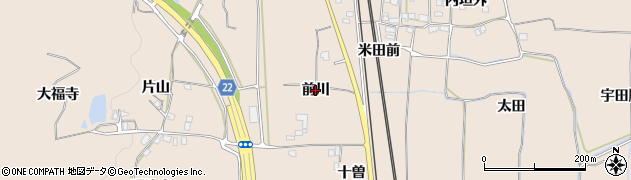 京都府精華町（相楽郡）下狛（前川）周辺の地図