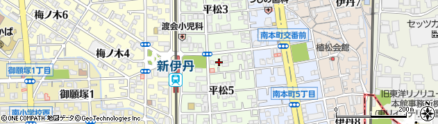 兵庫県伊丹市平松周辺の地図