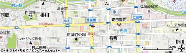 掛川駅南　第３南駐車場周辺の地図
