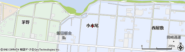 愛知県豊橋市高洲町（小水尾）周辺の地図