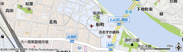 愛知県豊橋市船町203周辺の地図