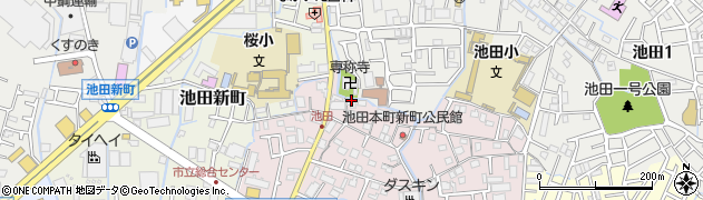 大阪府寝屋川市池田本町14周辺の地図