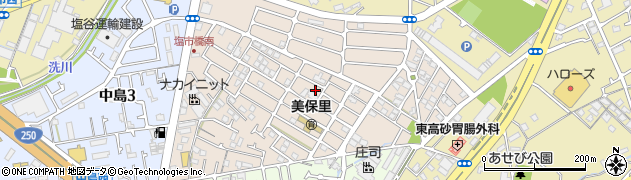 兵庫県高砂市美保里周辺の地図