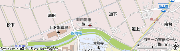 愛知県豊橋市牛川町（道下）周辺の地図