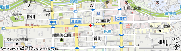 静岡県掛川市連雀周辺の地図