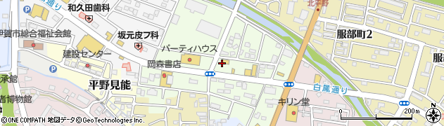 三重県伊賀市平野西町周辺の地図