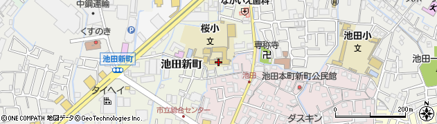 寝屋川市立桜小学校周辺の地図