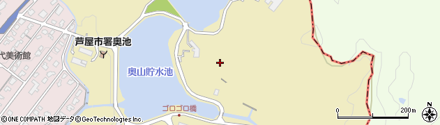 兵庫県芦屋市奥池南町40周辺の地図