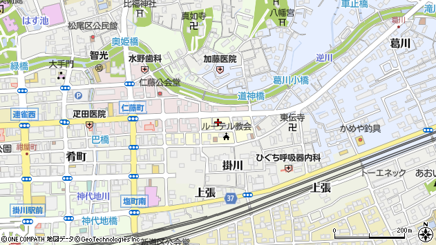 〒436-0094 静岡県掛川市喜町の地図