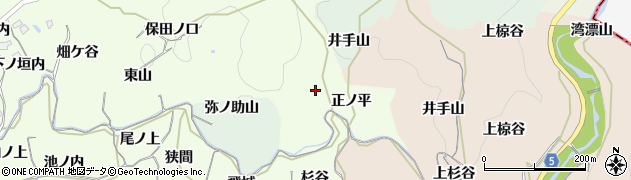 京都府木津川市加茂町例幣正ノ平周辺の地図