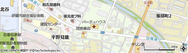 ダイソーパーティハウス上野店周辺の地図