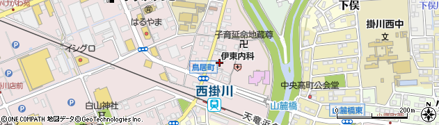 静岡県掛川市大池1005周辺の地図
