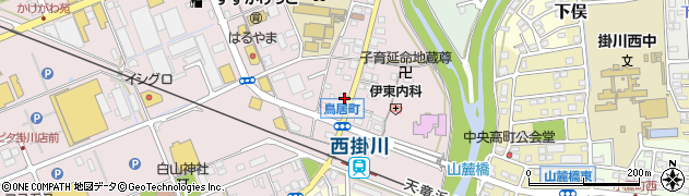 静岡県掛川市大池383周辺の地図