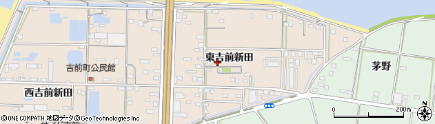 愛知県豊橋市吉前町周辺の地図