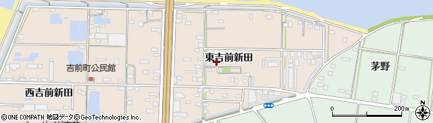 愛知県豊橋市吉前町周辺の地図