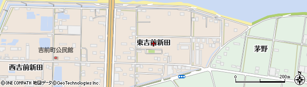 愛知県豊橋市吉前町（東吉前新田）周辺の地図