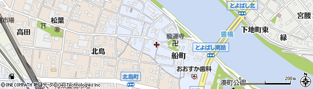 愛知県豊橋市船町165周辺の地図