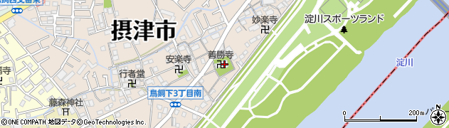 大阪府摂津市鳥飼下2丁目24-11周辺の地図