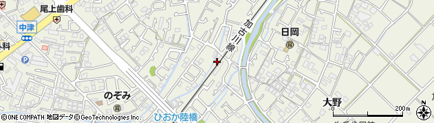 兵庫県加古川市加古川町中津827周辺の地図