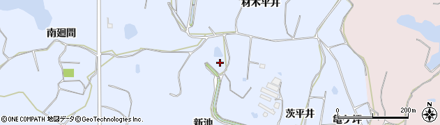 愛知県美浜町（知多郡）奥田（新池）周辺の地図