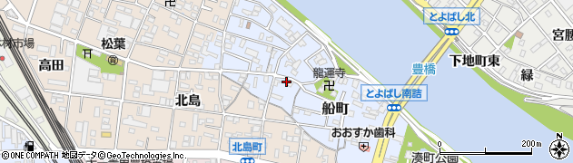 愛知県豊橋市船町163周辺の地図