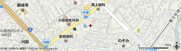兵庫県加古川市加古川町中津580周辺の地図