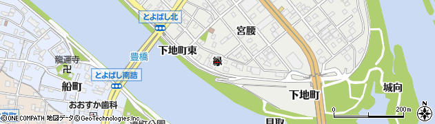 愛知県豊橋市下地町（緑）周辺の地図