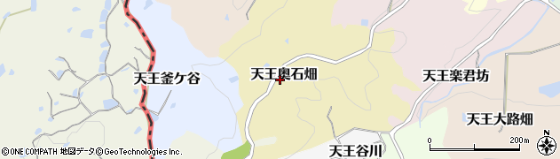 京都府京田辺市天王奥石畑周辺の地図