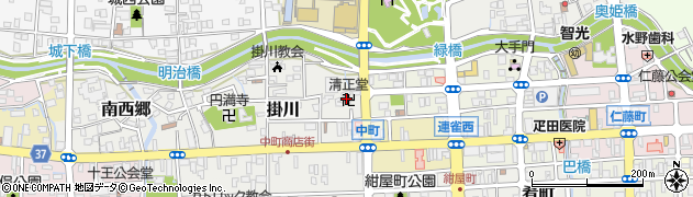清正堂周辺の地図