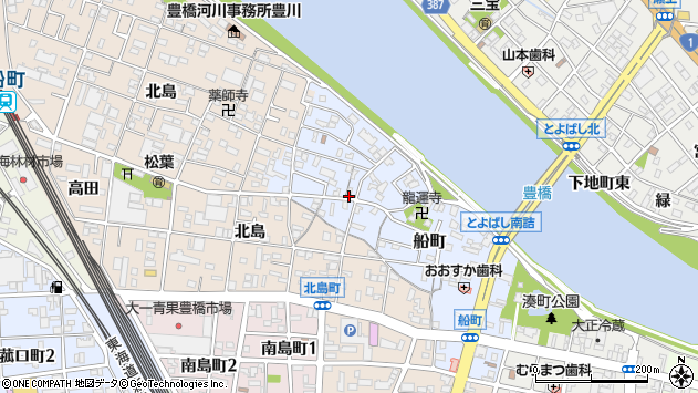 〒440-0072 愛知県豊橋市船町の地図
