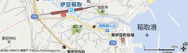 稲取郵便局周辺の地図