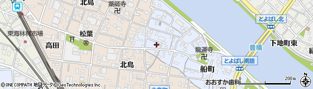 愛知県豊橋市船町155周辺の地図