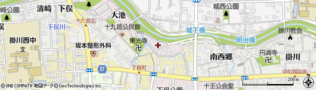 静岡県掛川市大池1510周辺の地図